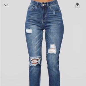 Fashion Nova Jeans- Dark Denim